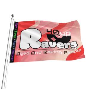 40up Candy Swirl Flag