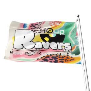 40up Leopard Flow Flag