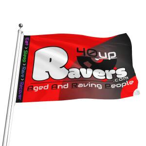 40up Classic Red Album Flag